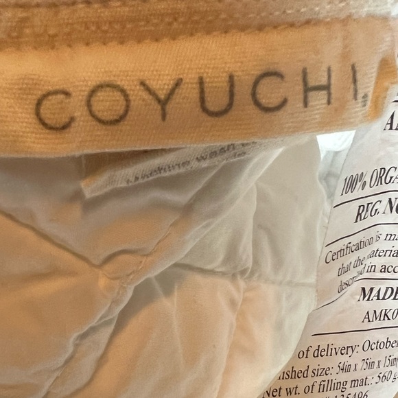 COYUCHI Organic Cotton Mattress Pad - FULL SIZE - Like New Perfect Condition! - Picture 8 of 14